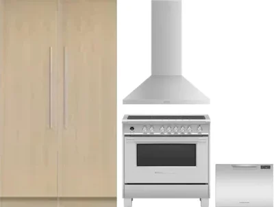 5 Piece Package Includes Refrigerator, Freezer, Range, Hood And Dishwasher